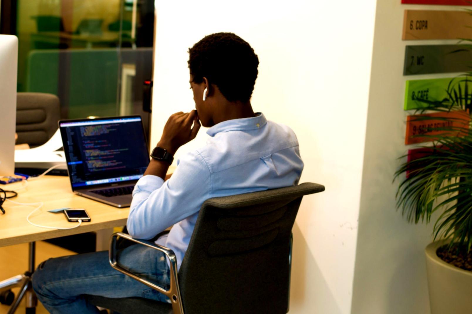 Financial analysis workspace showing budget performance charts and business metrics